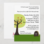 Invitation de fête d'Halloween Éffrayante 5x7 (Devant / Derrière)