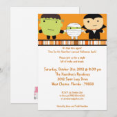 Invitation de fête d'Halloween Éffrayante 5x7 (Devant / Derrière)