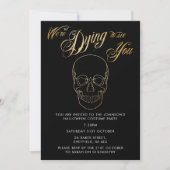 Invitation de fête d'Halloween - élégant invitatio (Devant)