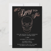 Invitation de fête d'Halloween - élégant invitatio (Devant)