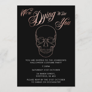 Invitation de fête d'Halloween - élégant invitatio