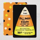 Invitation de fête d'Halloween en maïs sucré (Devant / Derrière)