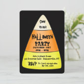 Invitation de fête d'Halloween en maïs sucré (Debout devant)