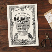 Invitation de fête d'Halloween, Halloween Vintage