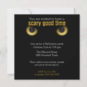 Invitation de fête d'Halloween (Hazel)
