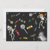 Invitation de fête d'Halloween, Invitation de dans (Dos)