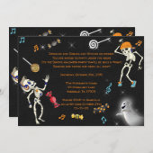 Invitation de fête d'Halloween, Invitation de dans (Devant / Derrière)