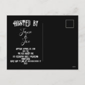 Invitation de fête d'Halloween – Invitation gothiq (Dos)
