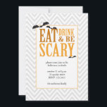 Invitation de fête d'Halloween moderne<br><div class="desc">Une invitation moderne à la fête d'Halloween.</div>