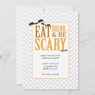 Invitation de fête d'Halloween moderne