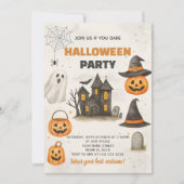 Invitation de fête d'Halloween moderne (Devant)