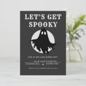 Invitation de fête d'Halloween Moderne Chic Effray (Debout devant)