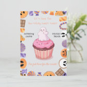 Invitation de fête d'Halloween modifiable - mignon (Debout devant)