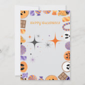 Invitation de fête d'Halloween modifiable - mignon (Dos)