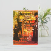 Invitation de fête d'Halloween par artiste (Debout devant)