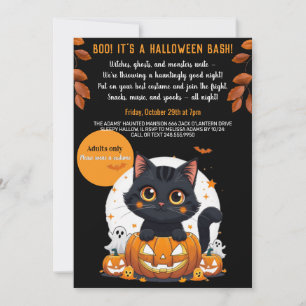 Invitation de fête d'Halloween pour adulte avec un