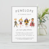 Invitation de fête d'Halloween pour enfants (Debout devant)