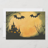 Invitation de fête d'Halloween pour enfants (Dos)