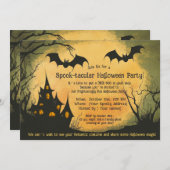 Invitation de fête d'Halloween pour enfants (Devant / Derrière)