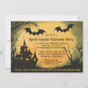 Invitation de fête d'Halloween pour enfants