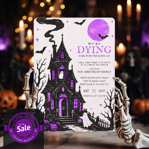 Invitation de fête d'Halloween pour une maison han