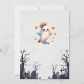 Invitation de fête d'Halloween simple - Fantôme am (Dos)