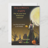 Invitation de fête d'Halloween Spooky Chic (Devant)