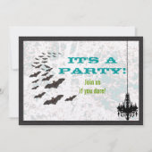 Invitation de fête d'Halloween vintage (Dos)