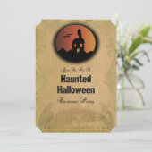 Invitation de fête d'Halloween, Vintage, Ephemera (Debout devant)