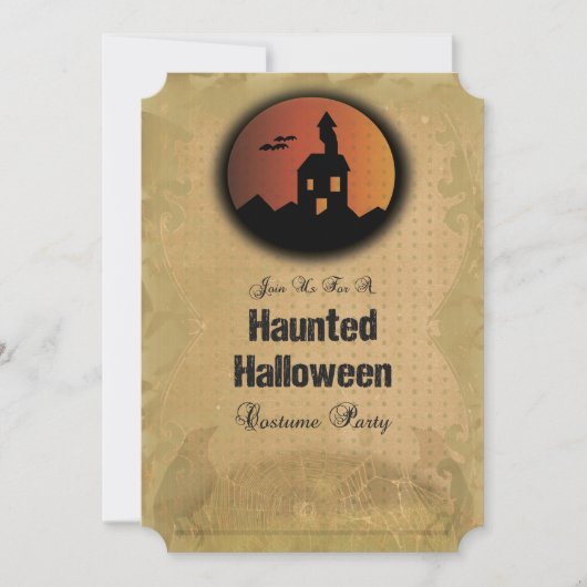 Invitation de fête d'Halloween, Vintage, Ephemera (Devant)