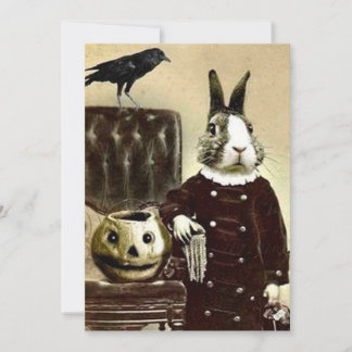 Invitation de fête d'Halloween vintage surréaliste