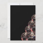 Invitation de fête disco rétro funky années 70 (Dos)