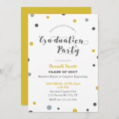 Invitation de fête d'obtention du diplôme de (Devant / Derrière)