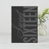 Invitation de fête d'Sweet sixteen de 5x7 (Debout devant)