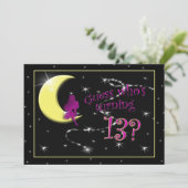 Invitation de fête du 13e anniversaire, Fairy on M (Debout devant)