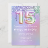 Invitation de fête du 15e anniversaire Parties sci (Devant)