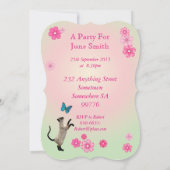 Invitation de fête du 22e anniversaire (Dos)