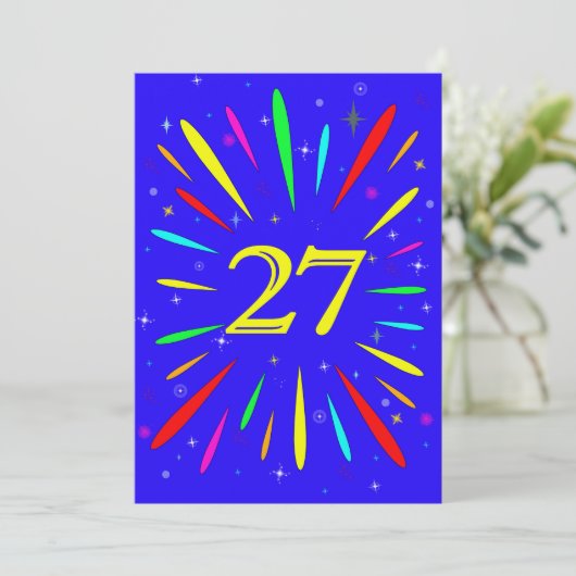 Invitation de fête du 27e anniversaire Explosion (Debout devant)