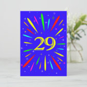 Invitation de fête du 29e anniversaire Explosion (Debout devant)