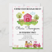 Invitation de fête du 2e anniversaire (Devant)