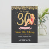 Invitation de fête du 30e anniversaire (Debout devant)