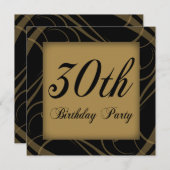 invitation de fête du 30e anniversaire (Devant / Derrière)