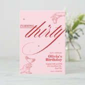 Invitation de fête du 30e anniversaire (Debout devant)