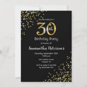 Invitation de fête du 30e anniversaire (Devant)