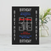 Invitation de fête du 30e anniversaire 30 (Debout devant)