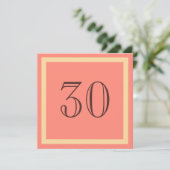 Invitation de fête du 30e anniversaire - Coral Sau (Debout devant)