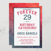 invitation de fête du 30e anniversaire - (Forever  (Devant / Derrière)