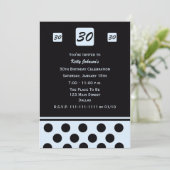 Invitation de fête du 30e anniversaire Moderne 30 (Debout devant)