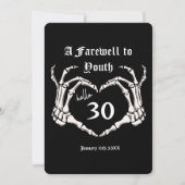 Invitation de fête du 30e anniversaire - RIP 20s F (Devant)