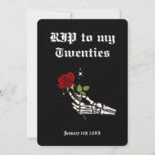 Invitation de fête du 30e anniversaire - RIP 20s F (Devant)